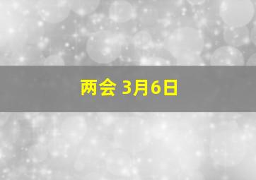 两会 3月6日